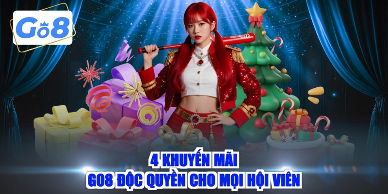 4 khuyến mãi GO8 độc quyền cho mọi hội viên